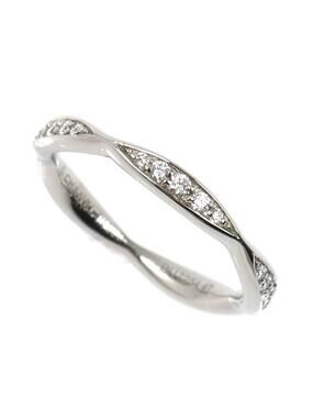 Chanel Band Ring Platinum With Diamond #275784C16B